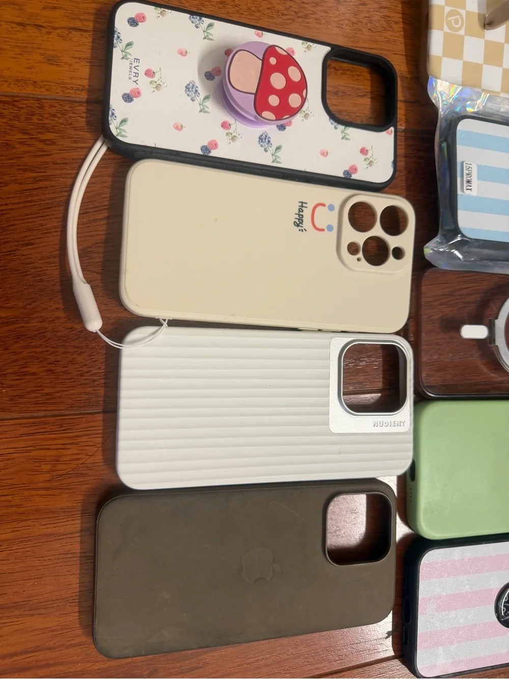 Apple Mix of iPhone Cases in Green, Pink, White, Brown, Blue